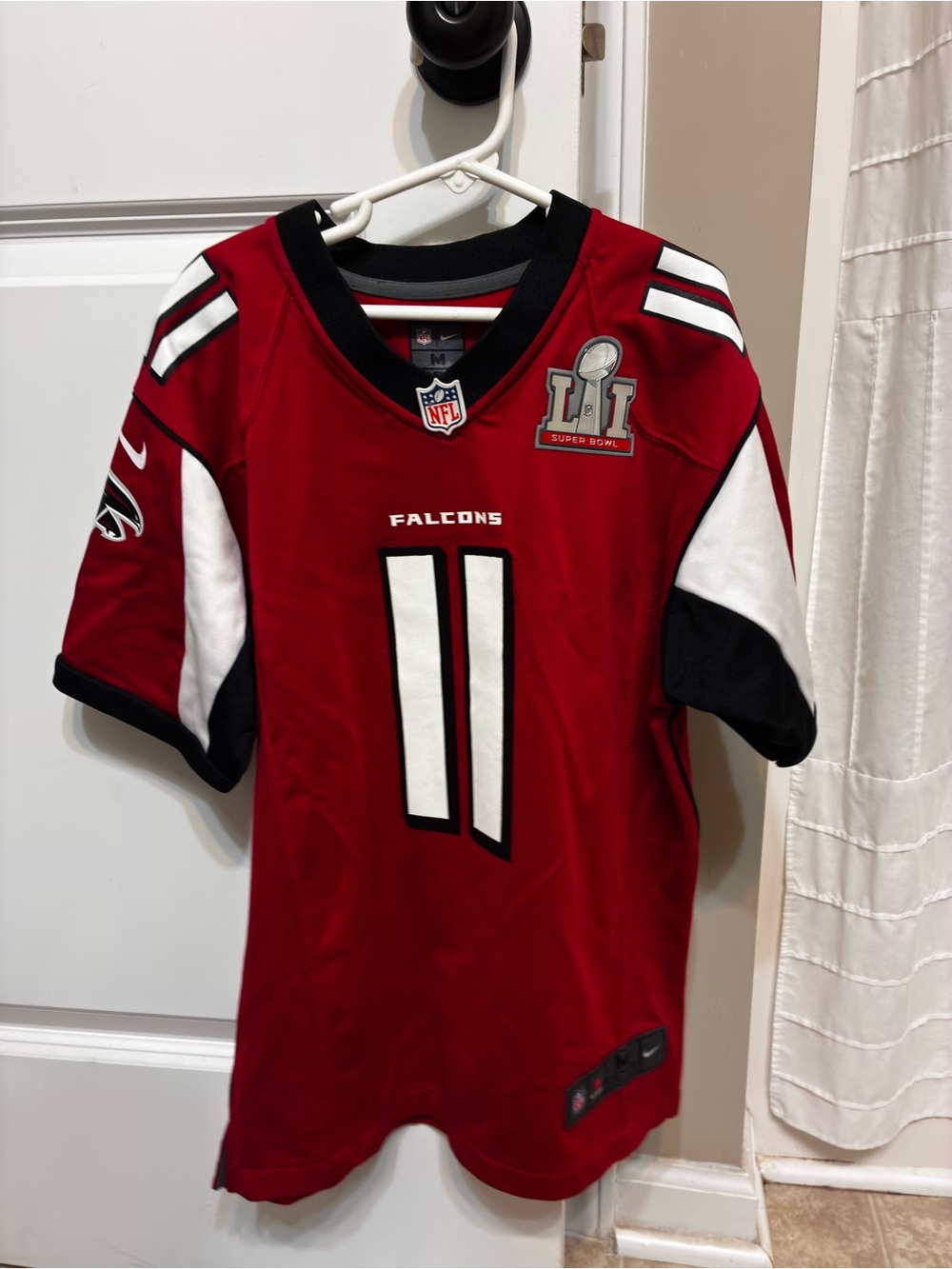Nike NFL Atlanta Falcons Red Julio Jones #11 Youth Jersey w/Super Bowl LI Patch